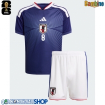 Maglie da calcio Giappone Takumi Minamino #8 Prima Maglia Bambino Mondiali 2026  Manica Corta (+ Pantaloni corti)